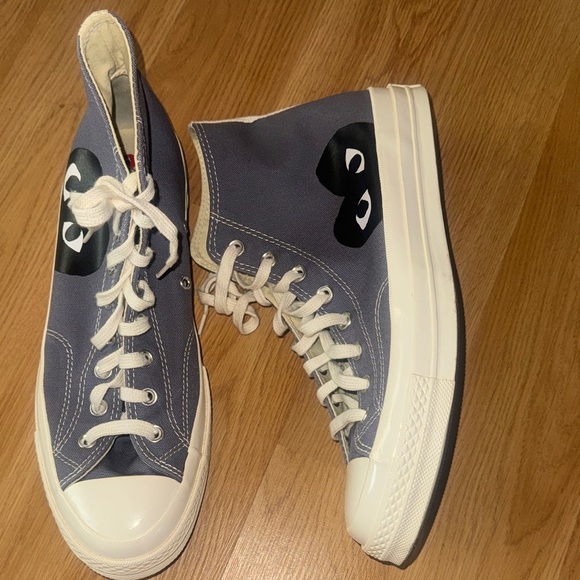 NEW men’s 10 Comme Des Garcons PLAY x Converse Chuck Taylor High Top Sneakers